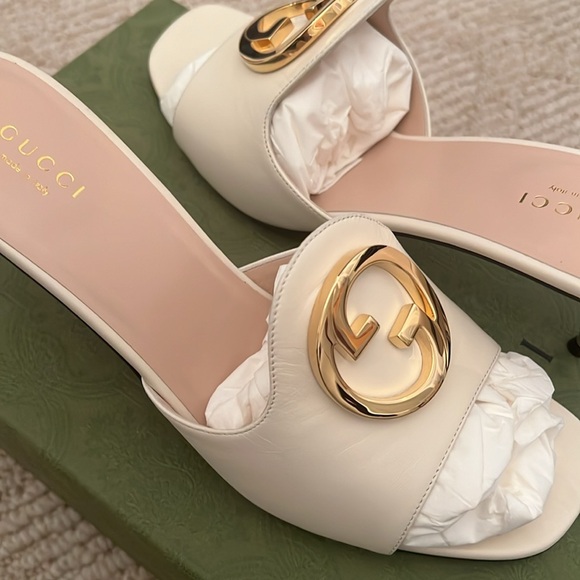 Gucci Blondie Leather Sandals - Picture 5 of 6